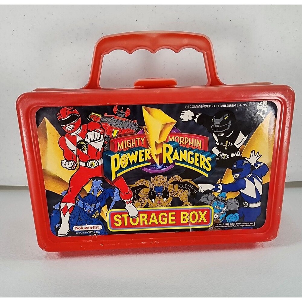 1993 Mighty Morphin Power Rangers Storage Box - Red